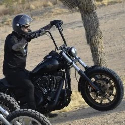 Torc T1 Retro Helmet Solid -HJC Store Torc T1 helmet matte black on rider 34570.1578265995