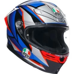 AGV K6 S Slashcut Helmet 16 AGV K6 S Slashcut Helmet -HJC Store agv k6 s slashcut helmet black blue red front right 67159.1688225896