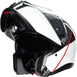 AGV Tourmodular Balance Helmet -HJC Store agv tourmodular balance helmet white gray red front left 15702.1679838452