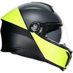 AGV Tourmodular Balance Helmet -HJC Store agv tourmodular balance helmet yellow fluo gray right 73144.1679838480