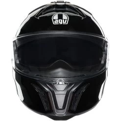 AGV Tourmodular Helmet -HJC Store agv tourmodular helmet solid gloss black front 95421.1679722853