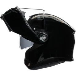 AGV Tourmodular Helmet -HJC Store agv tourmodular helmet solid gloss black left shield up 89398.1679960920