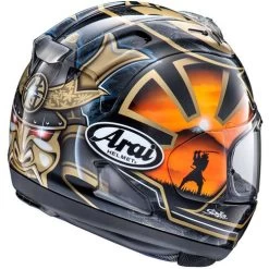Arai Corsair-X Dani Samurai-2 Helmet -HJC Store arai corsair x helmet dani samurai 2 black back 11291.1680592274