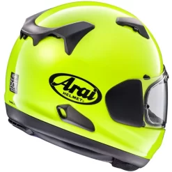 Arai Quantum-X Helmet -HJC Store arai quantum x helmet fluorescent yellow back 39334.1680585780