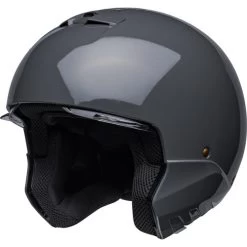 Bell Broozer Duplet Helmet -HJC Store bell broozer duplet helmet gloss nardo gray no chinbar front left 20671.1685260824