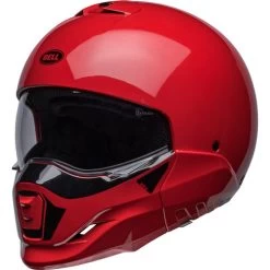 Bell Broozer Duplet Helmet -HJC Store bell broozer duplet helmet gloss red front left 19010.1685260860