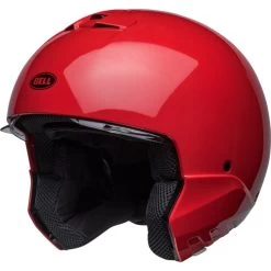 Bell Broozer Duplet Helmet -HJC Store bell broozer duplet helmet gloss red no chinbar front left 18897.1685260871