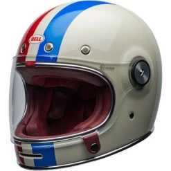 Bell Bullitt Command Helmet -HJC Store bell bullitt command helmet vintage white red blue front left 58134.1671087362