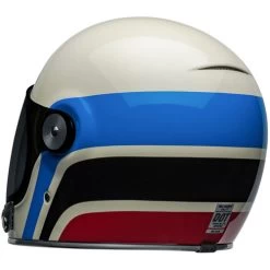 Bell Bullitt Speedway Helmet -HJC Store bell bullitt speedway helmet gloss vintage white blue back left 22280.1696991988