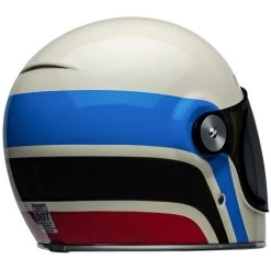 Bell Bullitt Speedway Helmet -HJC Store bell bullitt speedway helmet gloss vintage white blue back right 25683.1696991992