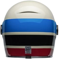 Bell Bullitt Speedway Helmet -HJC Store bell bullitt speedway helmet gloss vintage white blue back 75657.1696991995