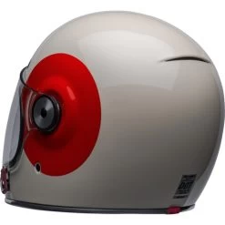 Bell Bullitt TT Helmet -HJC Store bell bullitt tt helmet vintage white oxblood back left 32850.1671086699