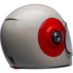 Bell Bullitt TT Helmet -HJC Store bell bullitt tt helmet vintage white oxblood back right 85706.1671086703