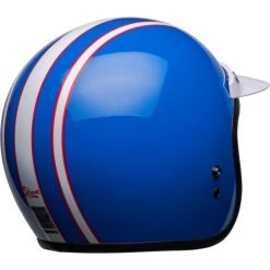 Bell Custom 500 Six Day McQueen Helmet -HJC Store bell custom 500 six day mcqueen helmet gloss blue white back right 47684.1671096128