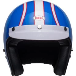 Bell Custom 500 Six Day McQueen Helmet -HJC Store bell custom 500 six day mcqueen helmet gloss blue white front 89600.1671248292