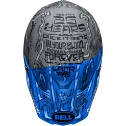 Bell Moto-10 Spherical Fasthouse DITD 23 Helmet -HJC Store bell moto 10 spherical fasthouse ditd 23 helmet blue gray top 00726.1672333113