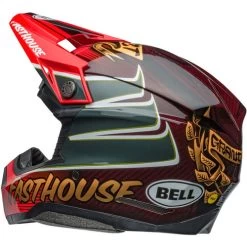 Bell Moto-10 Spherical Fasthouse DITD 24 Helmet -HJC Store bell moto 10 spherical le fasthouse ditd 24 helmet gloss red gold back left 29288.1698963548