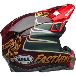 Bell Moto-10 Spherical Fasthouse DITD 24 Helmet -HJC Store bell moto 10 spherical le fasthouse ditd 24 helmet gloss red gold back right 38843.1698963552