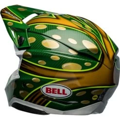 Bell Moto-10 Spherical McGrath Replica 22 Helmet -HJC Store bell moto 10 spherical mcgrath replica 22 helmet gloss gold green back left 22264.1672306716