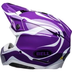 Bell Moto-10 Spherical Slayco Helmet 16 Bell Moto-10 Spherical Slayco Helmet -HJC Store bell moto 10 spherical slayco helmet gloss purple white back left 66671.1672306181