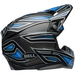 Bell Moto-10 Spherical Webb Marmont Helmet -HJC Store bell moto 10 spherical webb marmont helmet gloss north carolina blue back right 54097.1696764406