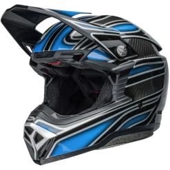 Bell Moto-10 Spherical Webb Marmont Helmet -HJC Store bell moto 10 spherical webb marmont helmet gloss north carolina blue front left 85996.1696764392