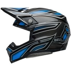 Bell Moto-10 Spherical Webb Marmont Helmet -HJC Store bell moto 10 spherical webb marmont helmet gloss north carolina blue left 72753.1696764386