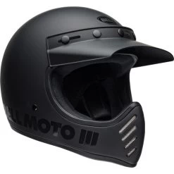 Bell Moto 3 Classic Helmet -HJC Store bell moto 3 classic helmet blackout front right 30065.1671100498