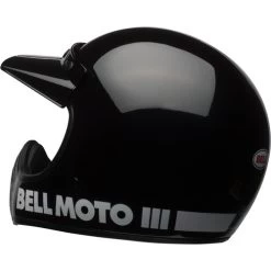 Bell Moto 3 Classic Helmet -HJC Store bell moto 3 classic helmet gloss black back left 91891.1671100383