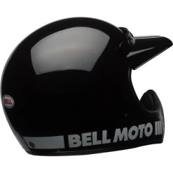 Bell Moto 3 Classic Helmet -HJC Store bell moto 3 classic helmet gloss black back right 41784.1671100387