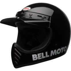 Bell Moto 3 Classic Helmet -HJC Store bell moto 3 classic helmet gloss black front left 73998.1671100370