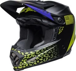 Bell Moto-9 Youth MIPS Slayco Helmet 11 Bell Moto-9 Youth MIPS Slayco Helmet -HJC Store bell moto 9 youth mips helmet slayco matte black hi viz yellow front left 34641.1632984430