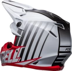 Bell Moto-9S Flex Sprint Helmet -HJC Store bell moto 9s flex helmet sprint matte gloss white red back left 50607.1632354884