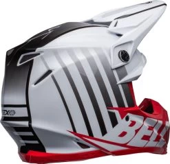 Bell Moto-9S Flex Sprint Helmet -HJC Store bell moto 9s flex helmet sprint matte gloss white red back right 98891.1632354891