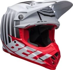 Bell Moto-9S Flex Sprint Helmet -HJC Store bell moto 9s flex helmet sprint matte gloss white red front right 74780.1632354873