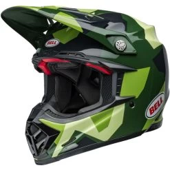 Bell Moto-9S Flex Rover Helmet -HJC Store bell moto 9s flex rover helmet gloss olive camo front left 18206.1696901365