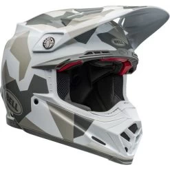 Bell Moto-9S Flex Rover Helmet -HJC Store bell moto 9s flex rover helmet gloss white camo front right 20673.1696901298