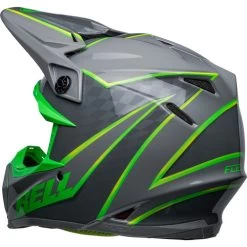 Bell Moto-9S Flex Sprite Helmet -HJC Store bell moto 9s flex sprite helmet sprite gloss gray green back left 88431.1672399171