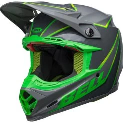 Bell Moto-9S Flex Sprite Helmet -HJC Store bell moto 9s flex sprite helmet sprite gloss gray green front left 48150.1672399159