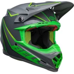 Bell Moto-9S Flex Sprite Helmet -HJC Store bell moto 9s flex sprite helmet sprite gloss gray green front right 73032.1672399165