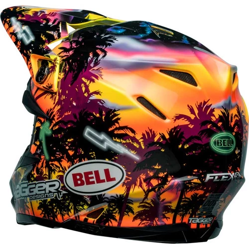 Bell Moto-9S Flex Tagger Tropical Fever Helmet 6 Bell Moto-9S Flex Tagger Tropical Fever Helmet - Image 6