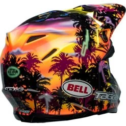 Bell Moto-9S Flex Tagger Tropical Fever Helmet 17 Bell Moto-9S Flex Tagger Tropical Fever Helmet -HJC Store bell moto 9s flex tagger tropical fever helmet gloss yellow orange back right 63729.1672222175
