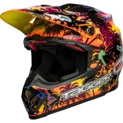 Bell Moto-9S Flex Tagger Tropical Fever Helmet 13 Bell Moto-9S Flex Tagger Tropical Fever Helmet -HJC Store bell moto 9s flex tagger tropical fever helmet gloss yellow orange front left 40886.1672222148
