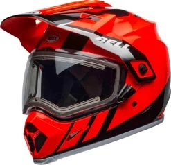 Bell MX-9 Adventure Dash Snow MIPS Helmet - Electric Shield 27 Bell MX-9 Adventure Dash Snow MIPS Helmet - Electric Shield -HJC Store bell mx 9 adventure snow mips electric shield helmet dash gloss black flo orange front left 02200.1571274143