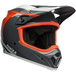 Bell MX-9 MIPS Dart Helmet -HJC Store bell mx 9 mips dart helmet gloss charcoal orange front right 21230.1696922038