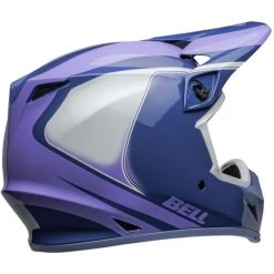 Bell MX-9 MIPS Dart Helmet -HJC Store bell mx 9 mips dart helmet gloss purple white back right 72417.1696922002