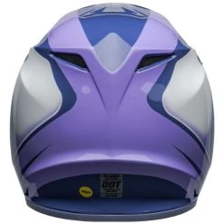 Bell MX-9 MIPS Dart Helmet -HJC Store bell mx 9 mips dart helmet gloss purple white back 28616.1696922011