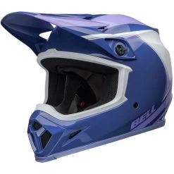 Bell MX-9 MIPS Dart Helmet -HJC Store bell mx 9 mips dart helmet gloss purple white front left 76749.1696921983