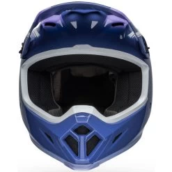 Bell MX-9 MIPS Dart Helmet -HJC Store bell mx 9 mips dart helmet gloss purple white front 89557.1696921991