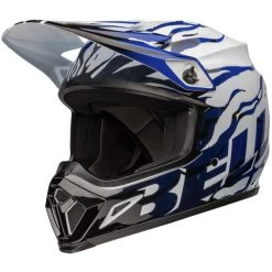 Bell MX-9 MIPS Decay Helmet -HJC Store bell mx 9 mips decay helmet gloss blue front left 37142.1696925848